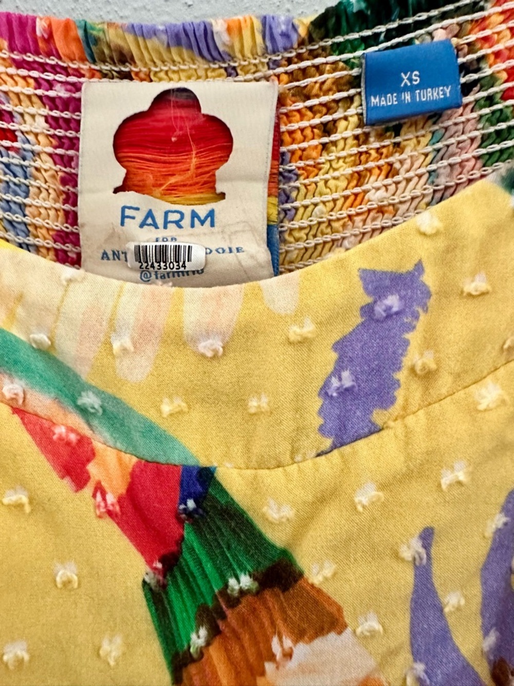 FARM Rio Yellow Multicolor Tropical Maxi Dress - Picture 6 of 13